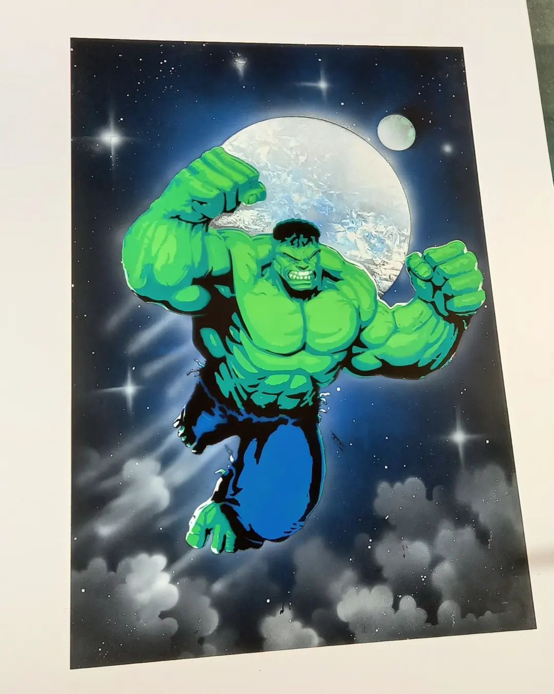 THE HULK multi 5-layers stencil design - ARTENDIST