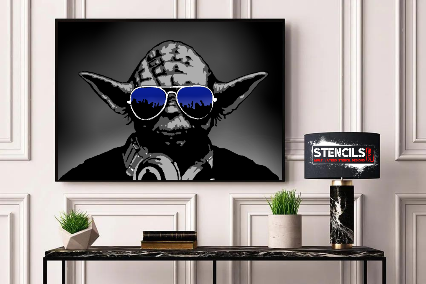 PARTY YODA multi 6-layers stencil design - ARTENDIST