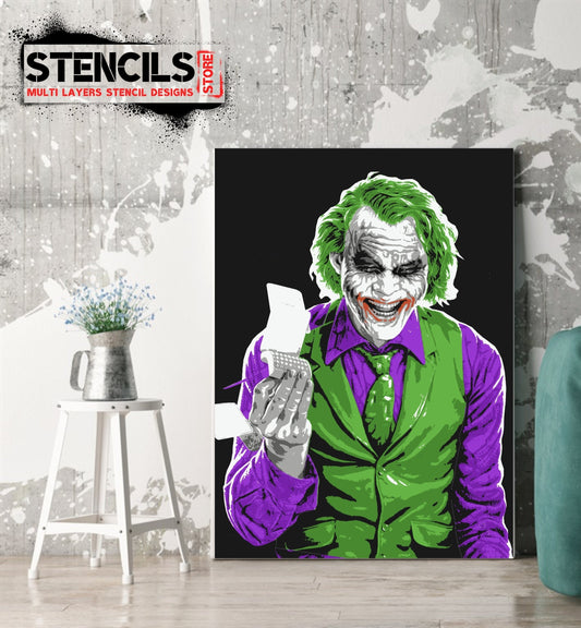 JOKER multi 9 layers stencil design PRE-CUT - ARTENDIST