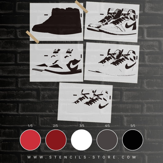 Sneakers 5- Layer Stencil - ARTENDIST