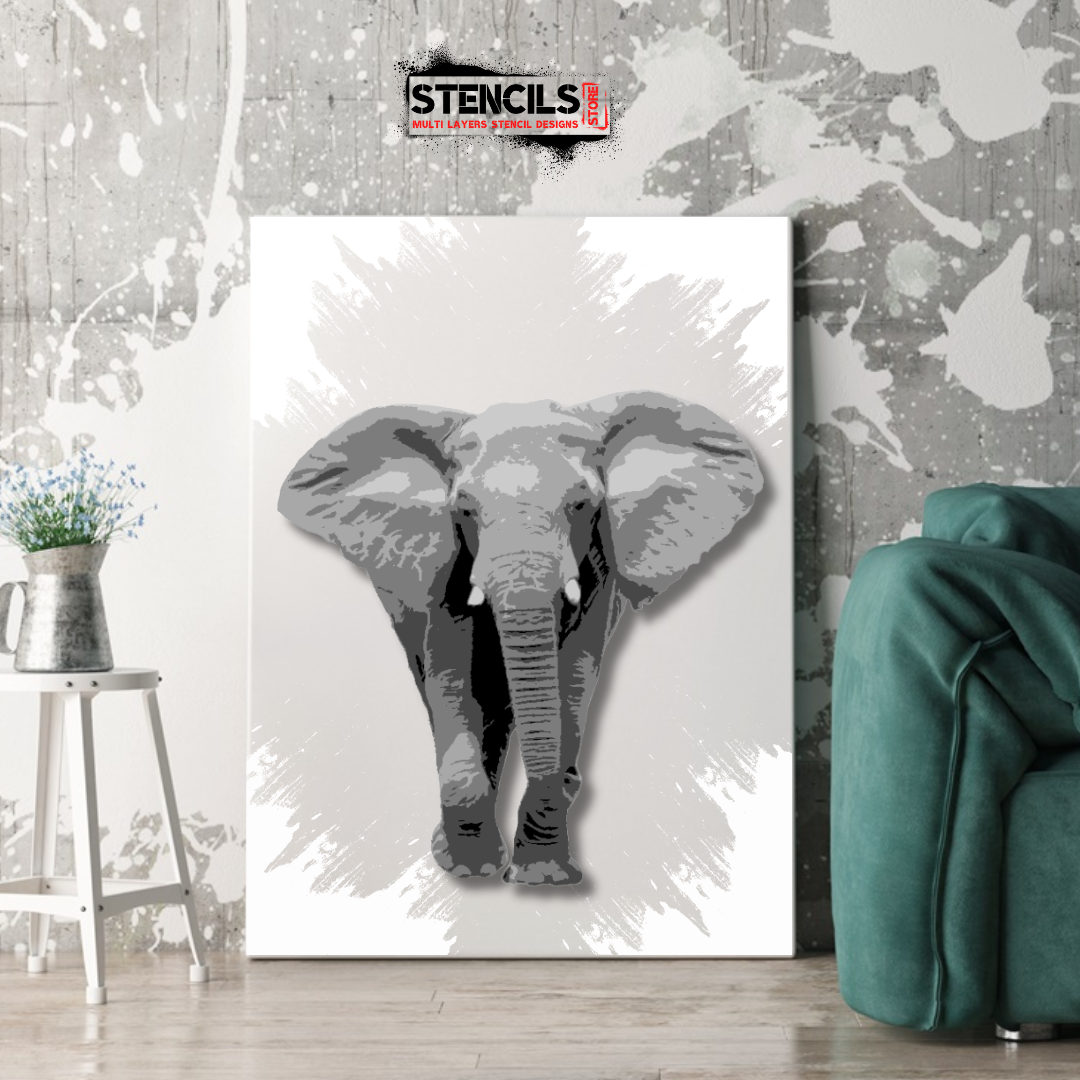 Elephant 5-Layer Stencil - ARTENDIST