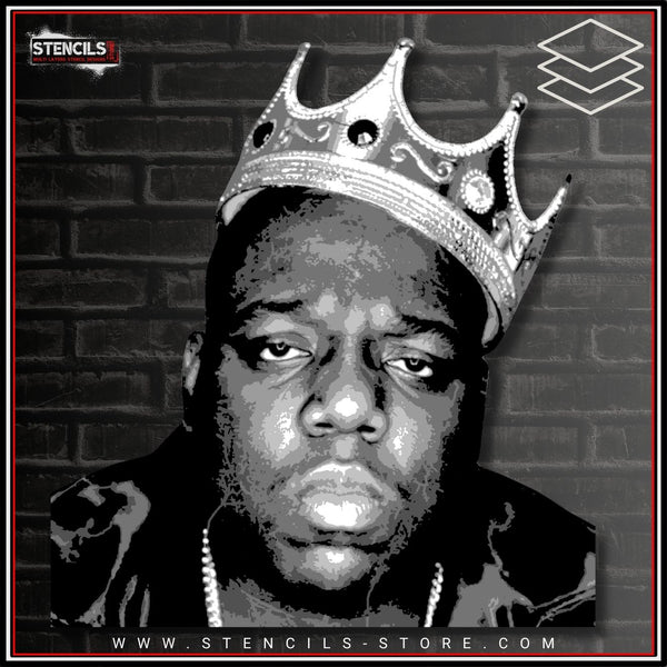 Hip Hop Rapper 6-Layer Spray Paint Stencil | Wall Art Stencil ...