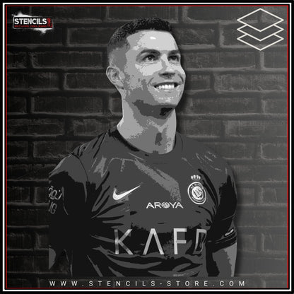 Legendary Football Striker  6-Layer Stencil - ARTENDIST