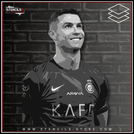 Legendary Football Striker  6-Layer Stencil - ARTENDIST