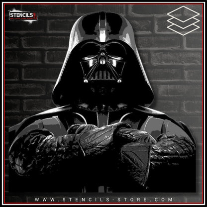 Dark Space Villain Portrait 5-Layer Stencil - ARTENDIST