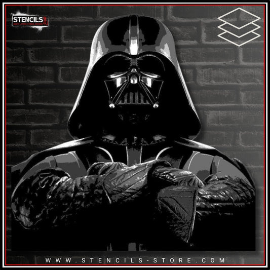 Dark Space Villain Portrait 5-Layer Stencil - ARTENDIST