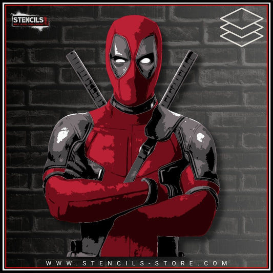 Masked Mercenary 7-Layer Stencil - ARTENDIST