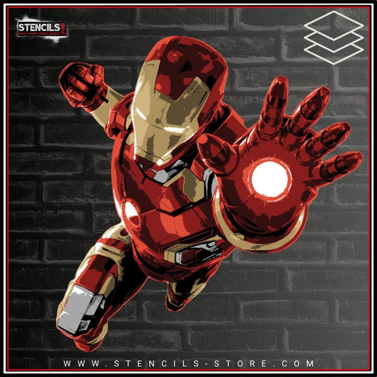 Armored Tech Hero 10-Layer Stencil - ARTENDIST