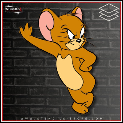 Cartoon Mouse 4-Layer Stencil - ARTENDIST