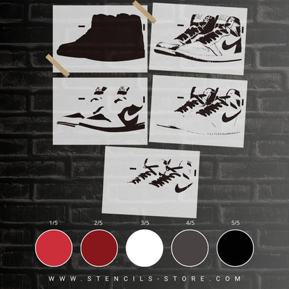 Sneakers 5- Layer Stencil - ARTENDIST