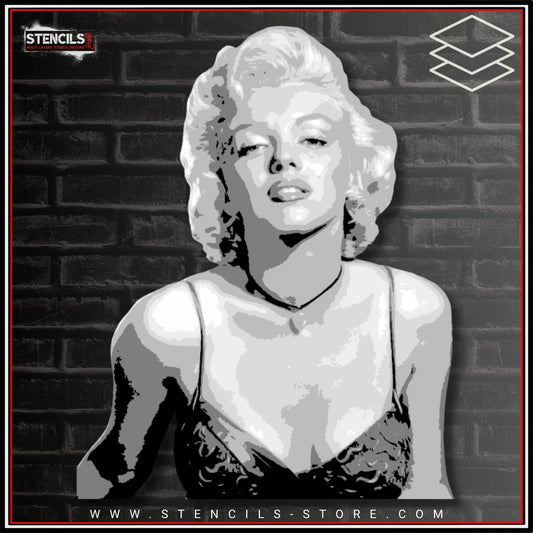 Iconic Actress Portrait 6-Layer Stencil - ARTENDIST