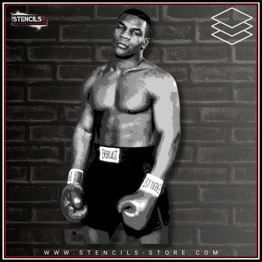 Iconic Boxing Champion – 6-Layer Stencil - ARTENDIST