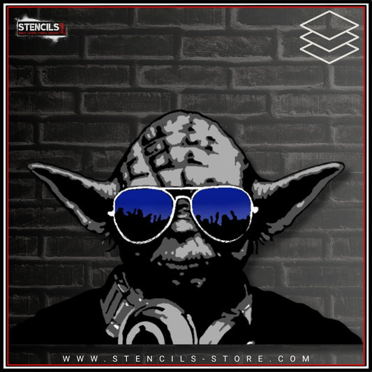 Wise Space Master Portrait 6-Layer Stencil - ARTENDIST