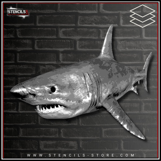 Shark 7-Layer Stencil - ARTENDIST