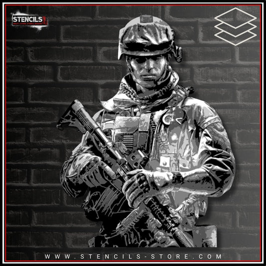 Solider 5-Layer Stencil - ARTENDIST