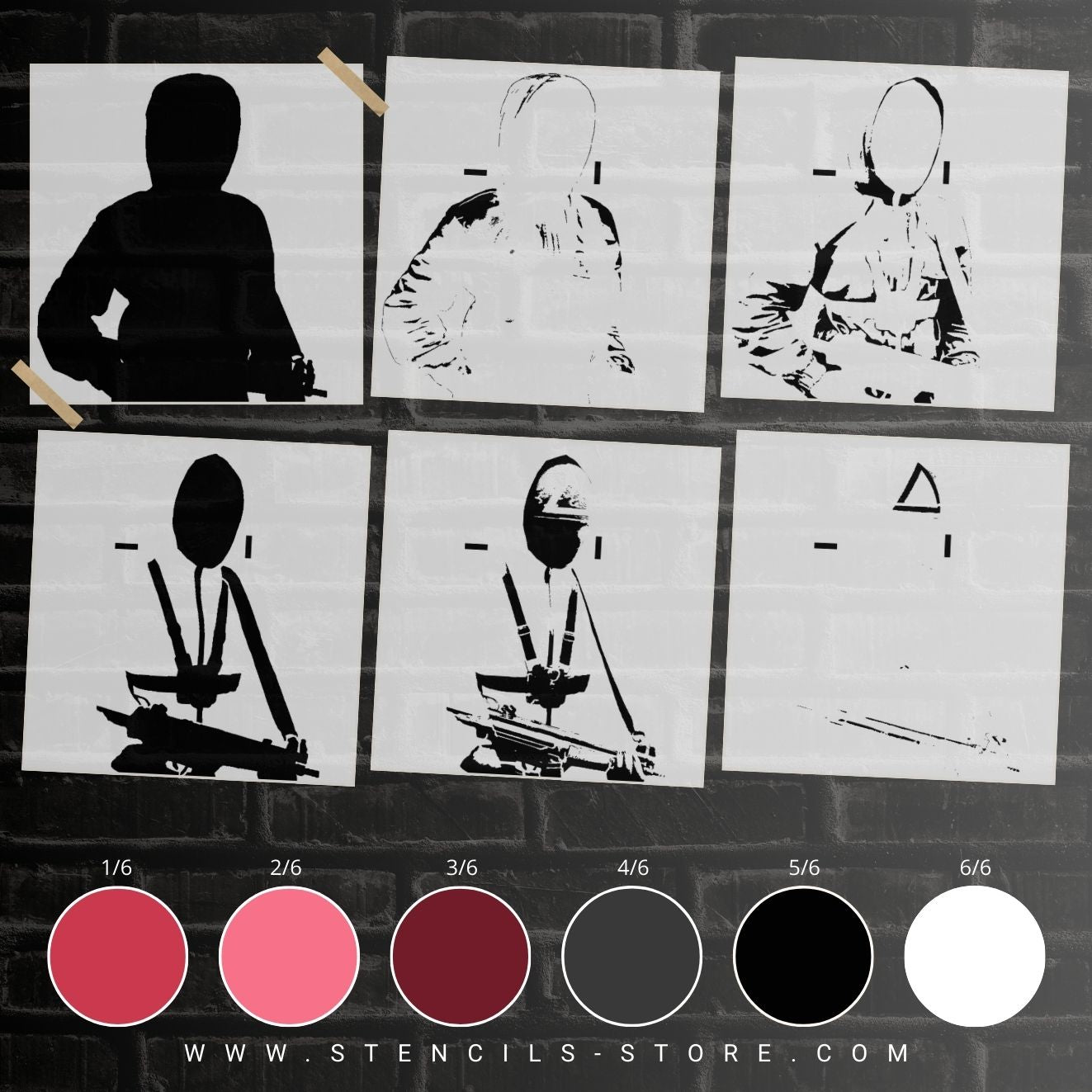 Masked Guard 6-Layer Stencil - ARTENDIST