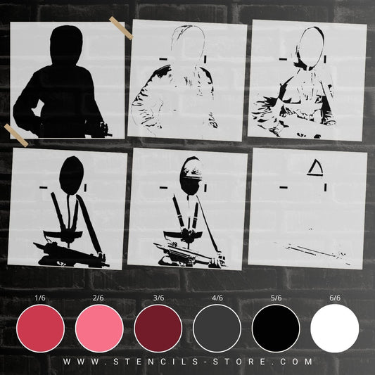 Masked Guard 6-Layer Stencil - ARTENDIST