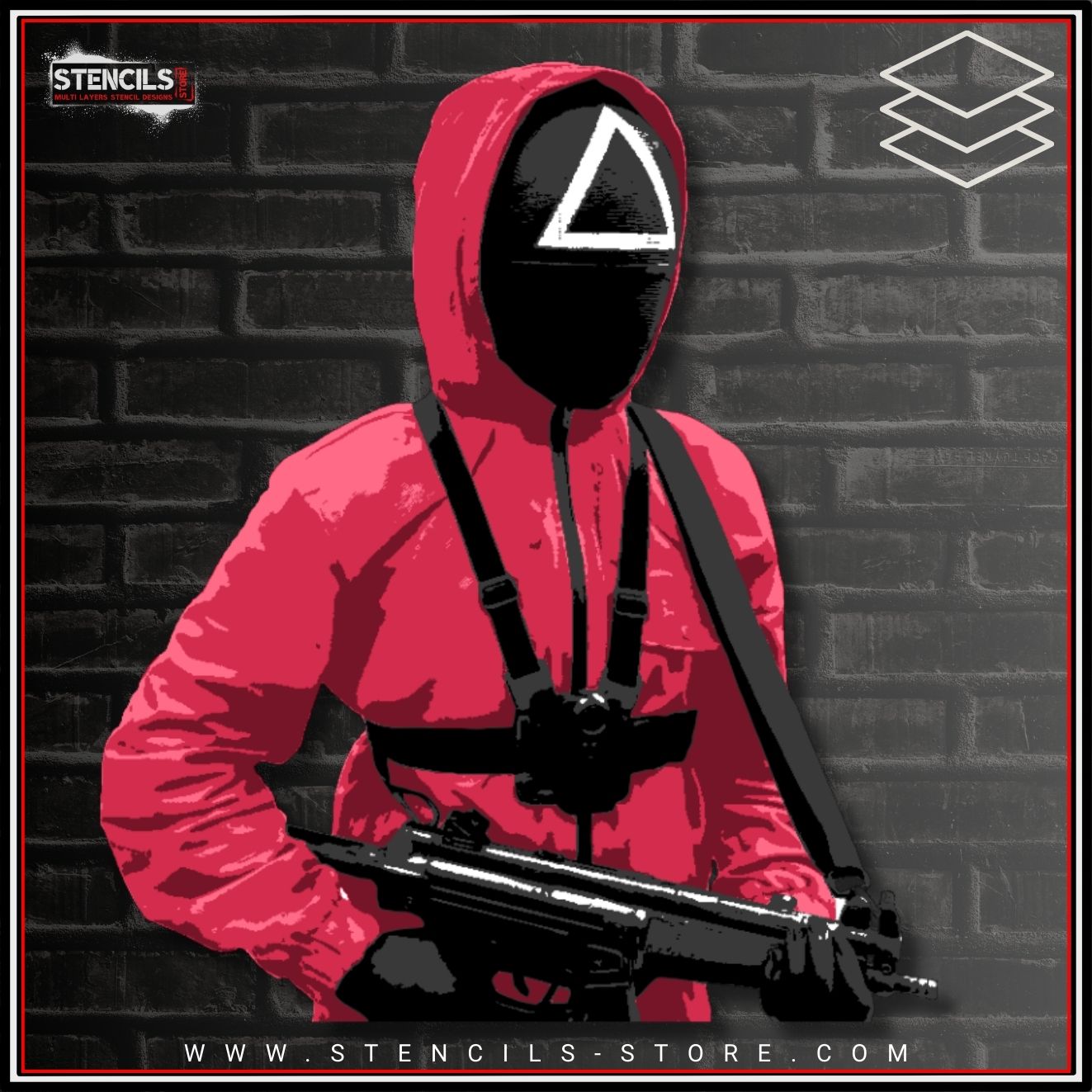 Masked Guard 6-Layer Stencil - ARTENDIST