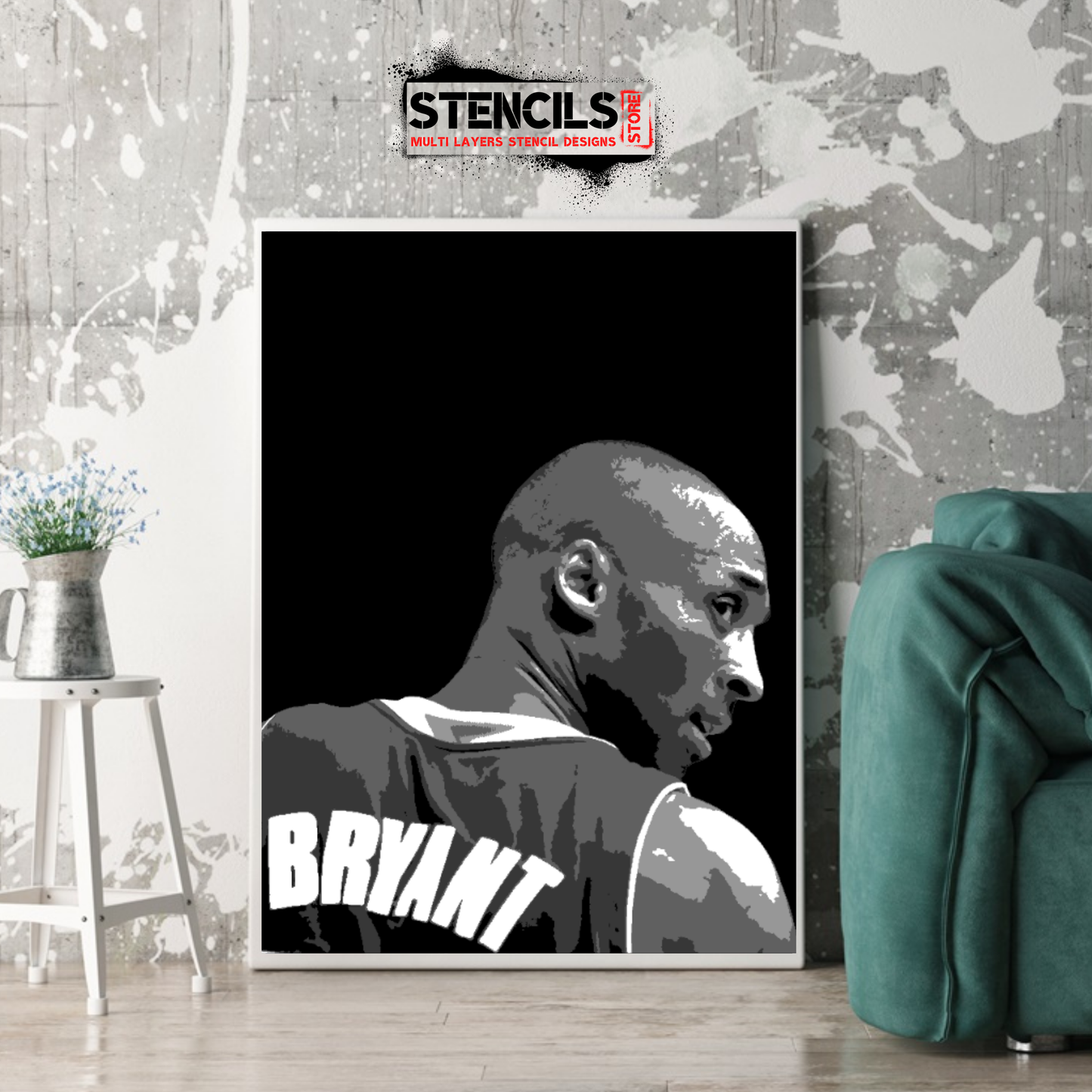 KOBE BRYANT multi 5-layers stencil design - ARTENDIST