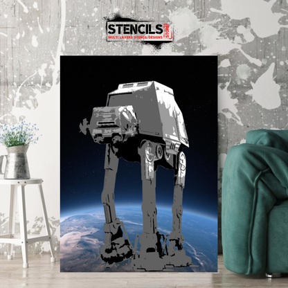 STAR WARS AT-AT multi 4-layers stencil design - ARTENDIST