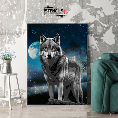 WOLF multi 6-layers stencil design - ARTENDIST