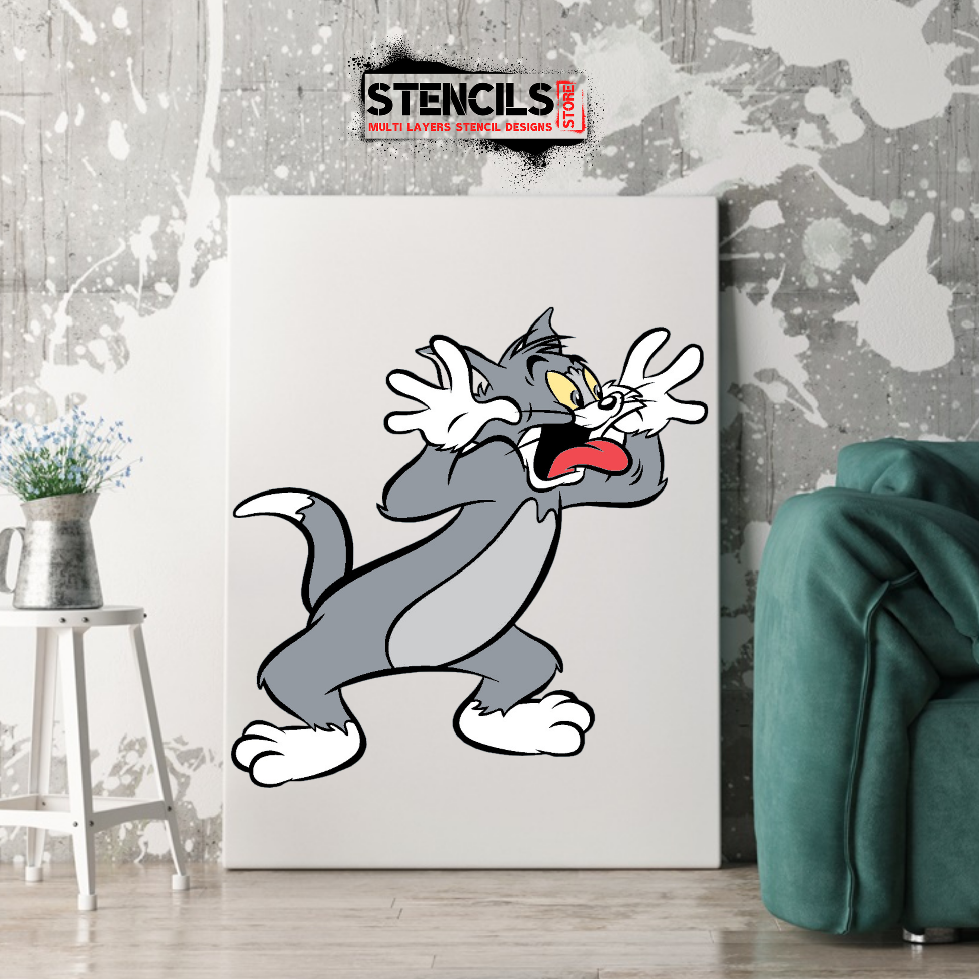 TOM multi 5 layers stencil design - ARTENDIST