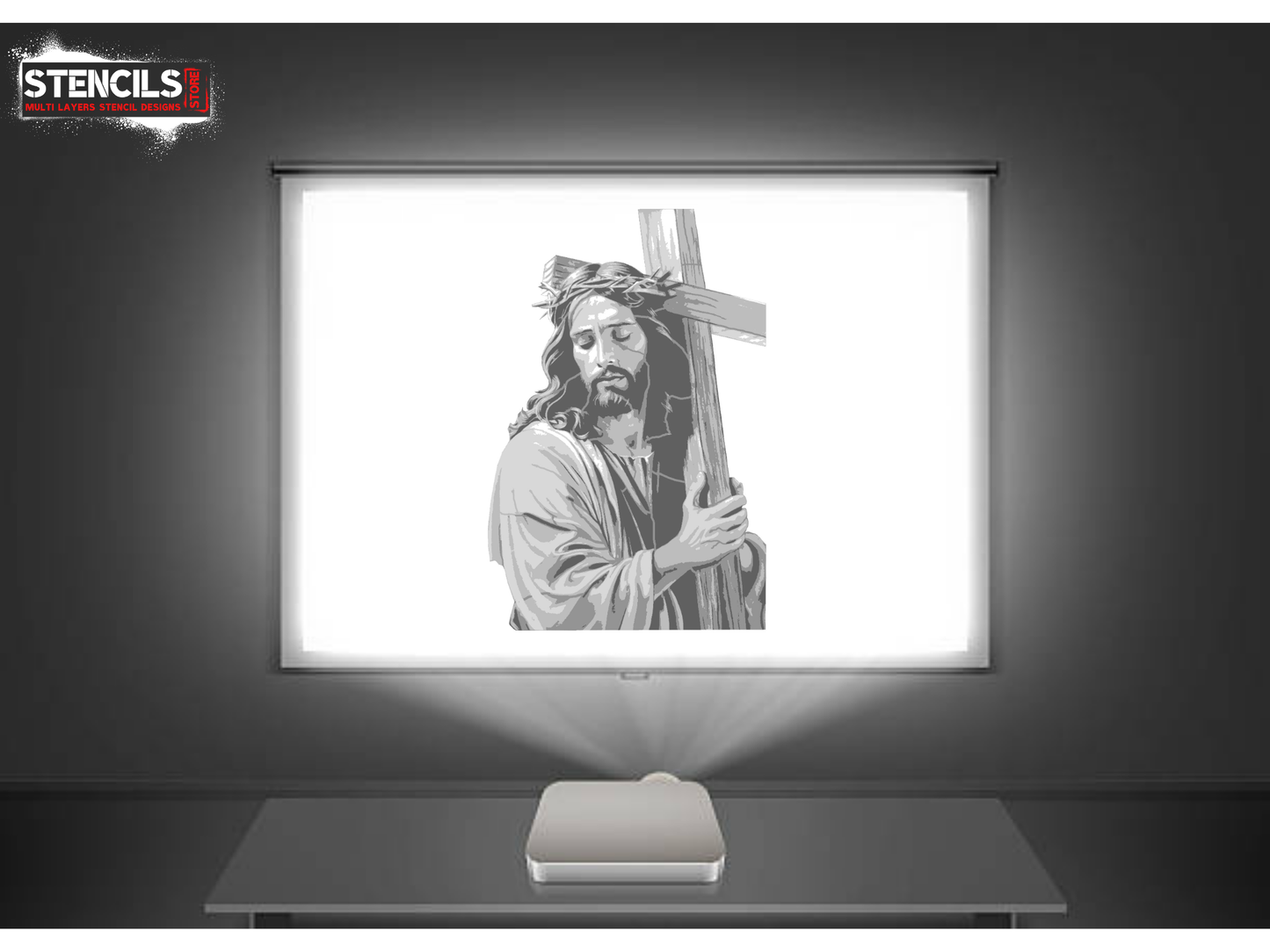 JESUS multi 5 layers stencil design for download - ARTENDIST