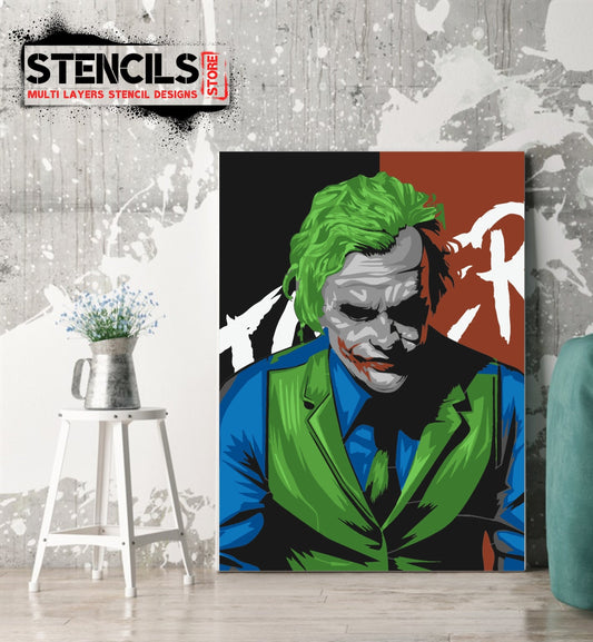 JOKER multi 11 layers stencil design PRE-CUT - ARTENDIST
