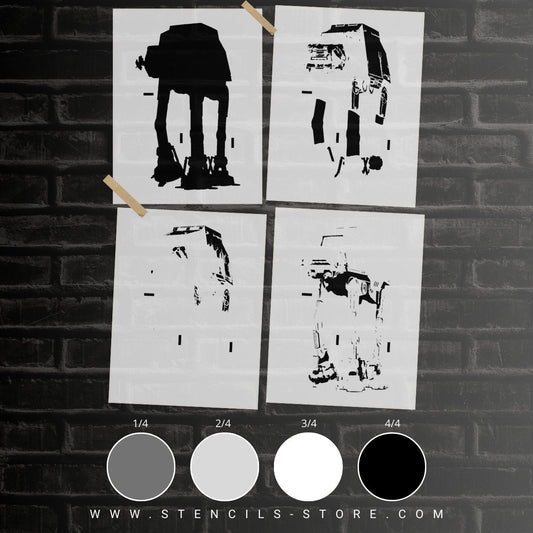 Galactic Walker 4-Layer Stencil - ARTENDIST