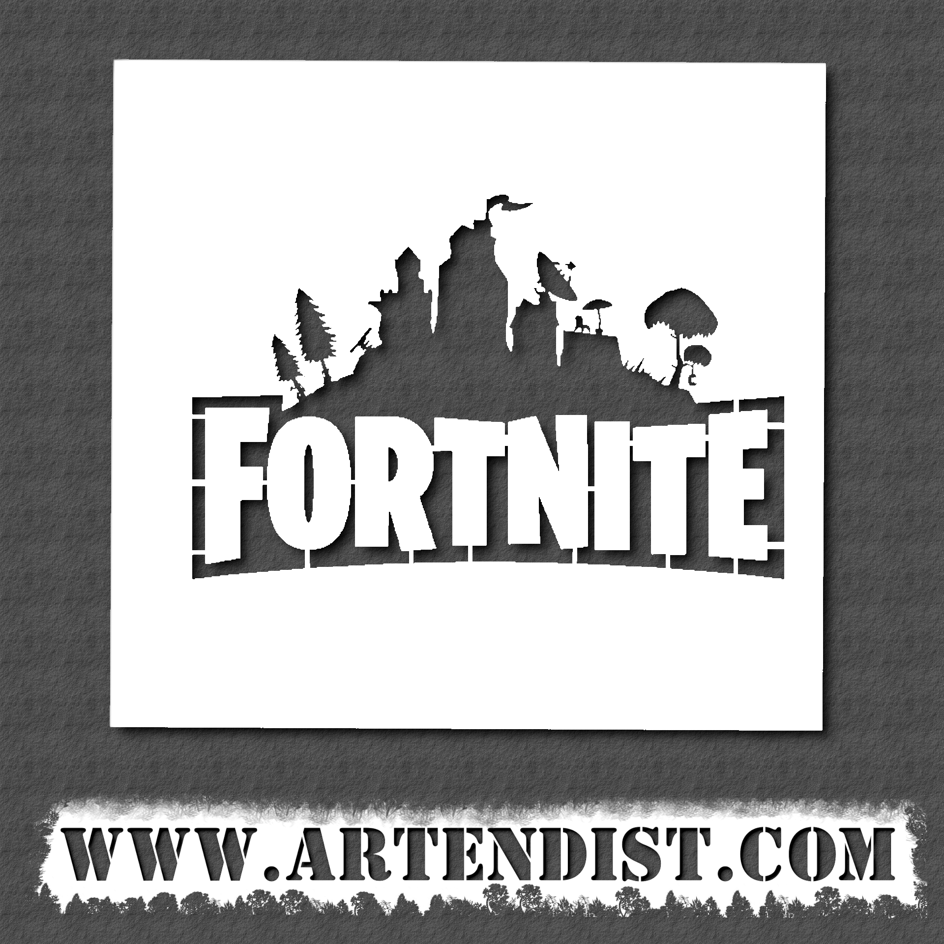 Fortnite Stencil - ARTENDIST