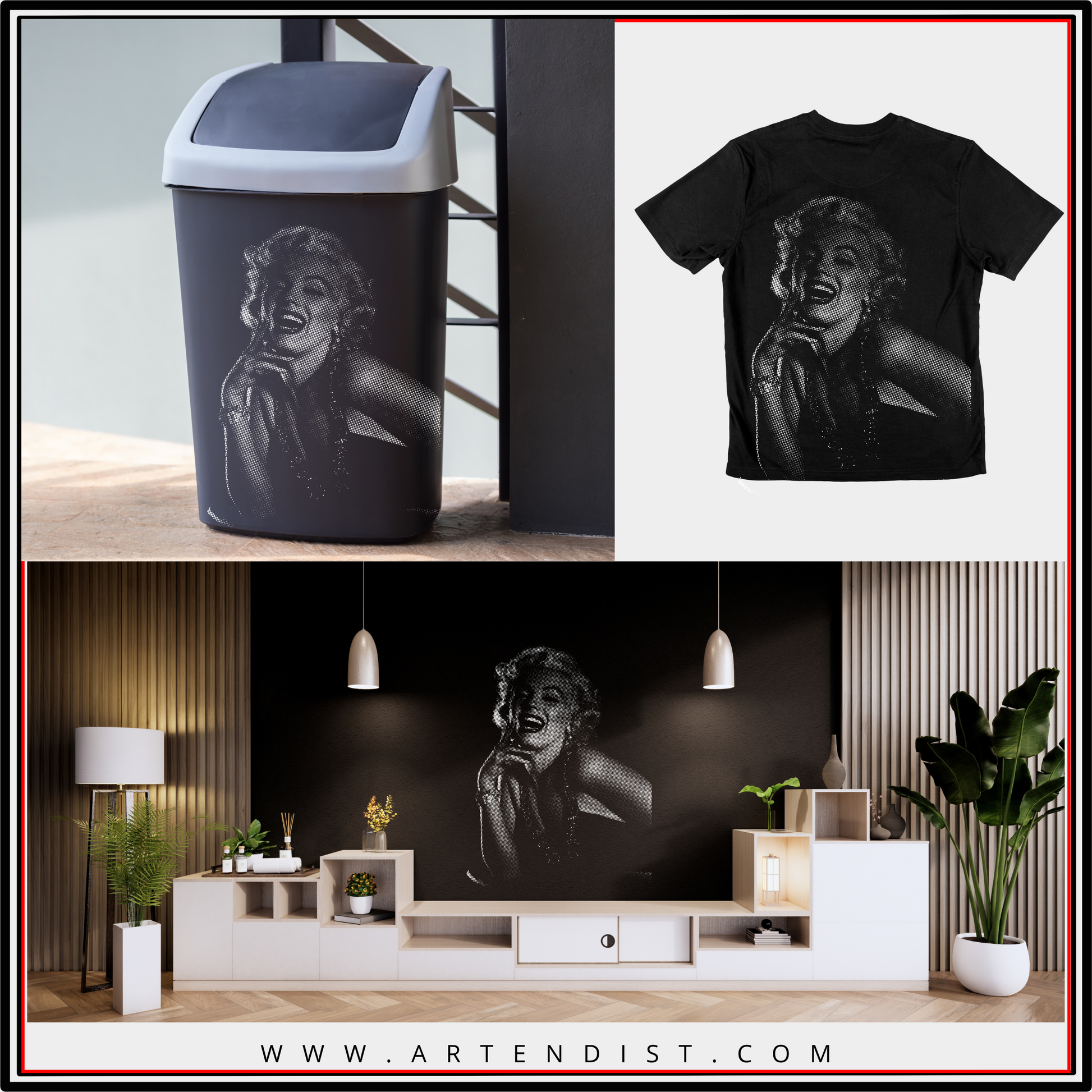 CLASSIC HOLLYWOOD ICON Stencil – Premium Vintage Spray Paint Art Template - ARTENDIST