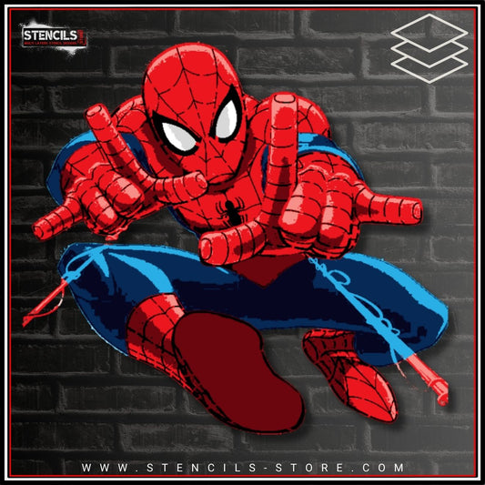 Web Hero 7-Layer Stencil - ARTENDIST